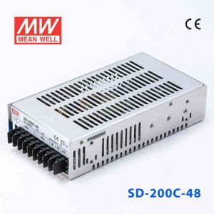 SD-200C-48  200W  36~72V  输入 48V 4.2A  输出有外壳明纬DC-DC转换电源