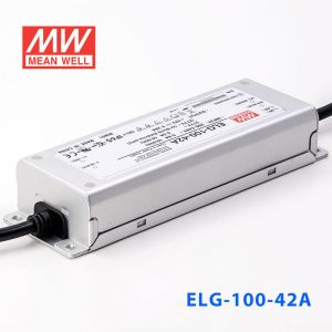 ELG-100-42A   96W    42V   2.28A    A型(电流可调/铝壳IP65防水/180～305Vac输入)明纬PFC防水LED电源