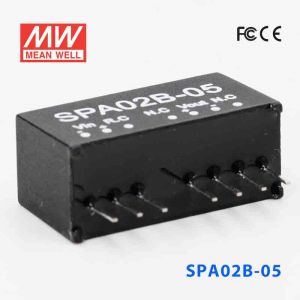 SPA02B-05  2W  18~36V  输入 5V  稳压单路输出明纬DC-DC转换模块电源