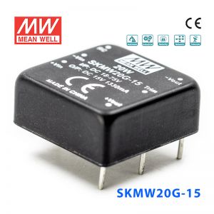 SKMW20G-15 20W 18~75V 转 15V 1.33A 非稳压单路输出DC-DC模块电源