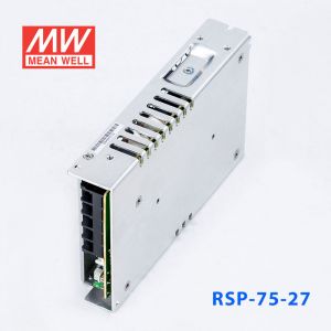 RSP-75-27 75W 27V2.8A单路输出低厚度带功率因素校正CCC认证明纬开关电源