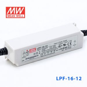 LPF-16-12  16W 12V 1.34A  恒压+恒流有PFC高效率塑壳IP30防水LED电源