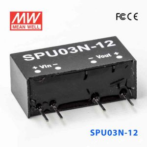 SPU03N-12  3W  24V-12V 非稳压单路输出明纬DC-DC模块电源