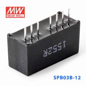 SPB03B-12  3W  18~36V  输入 12V  稳压单路输出明纬DC-DC转换模块电源