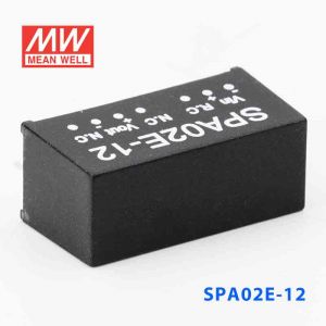 SPA02E-12  2W  4.5~9V  输入 12V  稳压单路输出明纬DC-DC转换模块电源