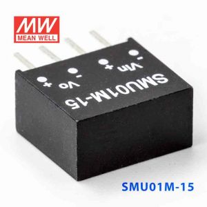 SMU01M-15  1W  12V-15V  非稳压单路输出明纬DC-DC转换模块电源