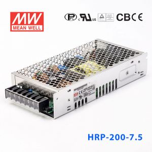 HRP-200-7.5 200W 7.5V26.7A 单路输出高性能内置有外壳明纬开关电源