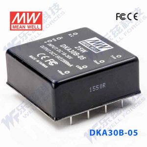 DKA30B-05  25W  18~36V  输入 ±5V  双路输出明纬DC-DC转换模块电源