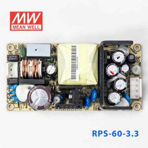 RPS-60-3.3  60W  3.3V  11A   单路输出微漏电低空载损耗小尺寸医用无外壳明纬开关电源