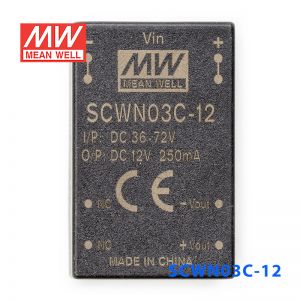 SCWN03C-12 3W 36～72V 转 12V 0.25A 非稳压单路输出DC-DC模块电源