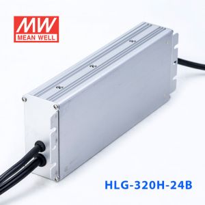 HLG-320H-24B  320W  24V 13.34A 强耐环境恒压+恒流PFC高效铝壳IP67防水LED电源(控制线三合一调光)