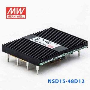 NSD15-48D12  15W 18~72V 输入  ±12V  稳压双路输出板上型明纬DC-DC变换电源