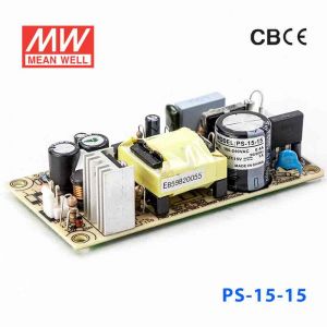 PS-15-15  15W 15V 1A  单路输出无外壳PCB板明纬开关电源