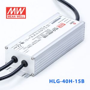 HLG-40H-15B  40W  15V 2.67A  强耐环境恒压+恒流PFC高效铝壳IP67防水LED电源(控制线三合一调光) 