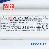 APV-12-5    12W   5V   2A 明纬牌恒压输出防水塑壳LED照明电源