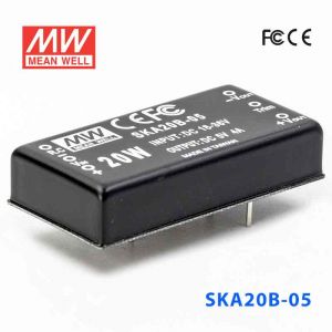 SKA20B-05  20W  18~36V  输入 5V 4A 稳压单路输出明纬DC-DC转换模块电源