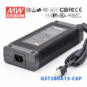 GST280A15-C6P 255W 15V17A高效能低空载损耗绿色节能桌上型适配器