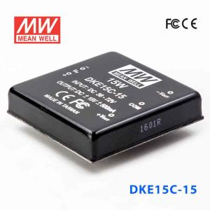 DKE15C-15  15W  36~72V  输入  ±15V  双路输出明纬DC-DC转换模块电源