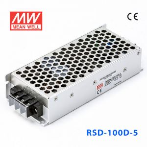 RSD-100D-5  100W  57.6~154V 输入 5V 20A  输出铁道专用明纬DC-DC转换电源 