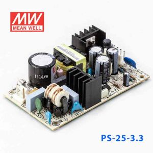 PS-25-3.3  25W  3.3V 5A  单路输出无外壳PCB板明纬开关电源